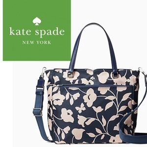 *Kate Spade Jae Garden Vine Print Medium Satchel